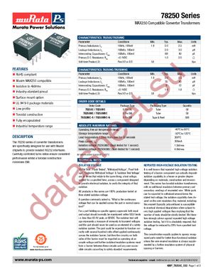 78250C datasheet  